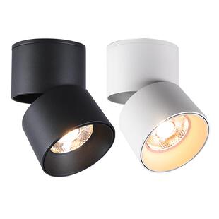 雷士照明筒灯led明装射灯可折叠免开孔天花灯客厅背景墙聚光灯