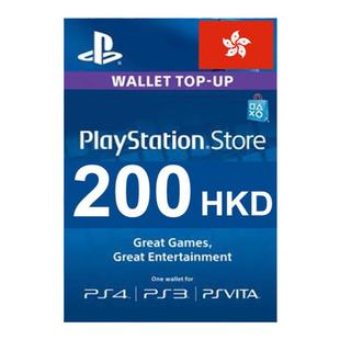 港服psn充值卡200港币 香港SONY点卡 HK PS4 PS5 PSV PS3 200港元