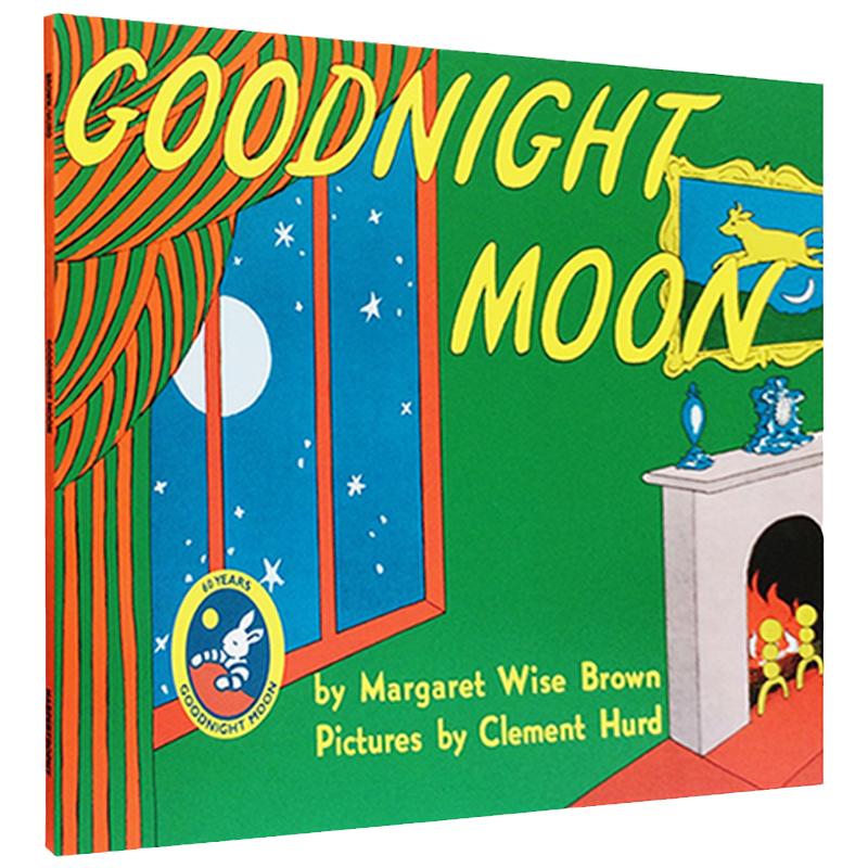 美国进口 英文原版 goodnight moon 月亮晚安 Top100本 绘本 廖彩杏推荐书单儿童英语经典启蒙绘本宝宝睡前故事  大音