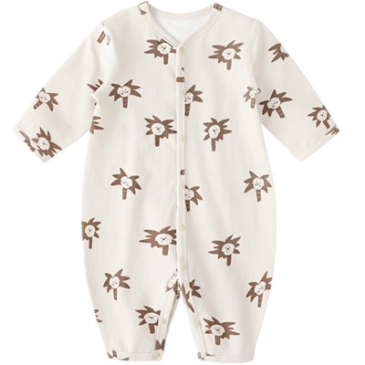 巴厘小猪新生儿春秋款四季连体衣