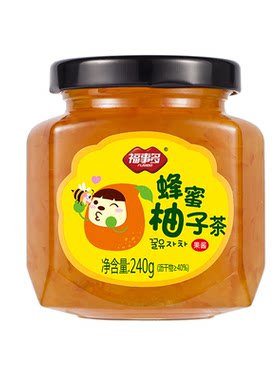 福事多蜂蜜柚子茶冷热冲泡都可 240g*1罐-N
