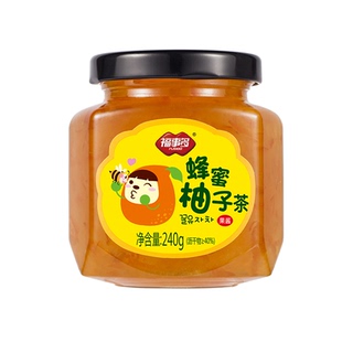 福事多蜂蜜柚子茶冷热冲泡都可 240g*1罐-N