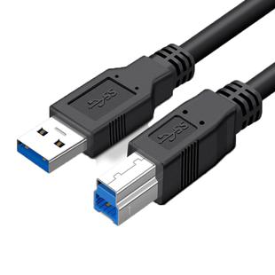 适用于佳能惠普打印机usb3.0数据线转方口电脑连接加长延长1m高速type-b高清显示器上行线硬盘盒摄像头5米3米