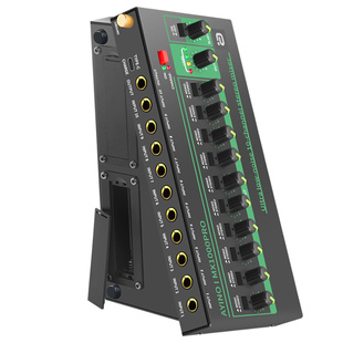 阿音多通道混音器无线蓝牙接收多进一出可充电仓独立调节音量切换