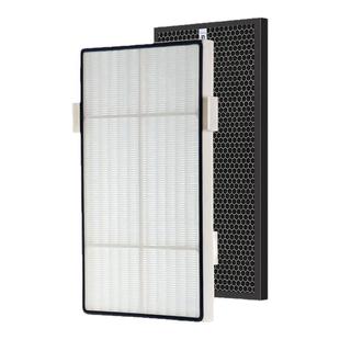 适用逸新安利空气净化器滤网101076ch微粒活性炭网气味套装滤芯