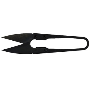 台湾快可利黑色塑柄沙剪U型纱剪线头剪 十字绣小剪刀剪线头专用