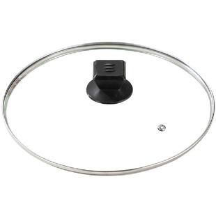 锅盖家用万能盖子耐高温钢化玻璃盖不锈钢炒锅锅盖帽通用原装配件