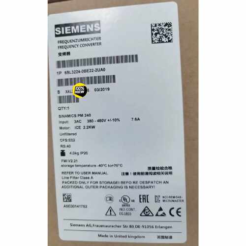 议价6SL32240BE222UA0G120变频器适用