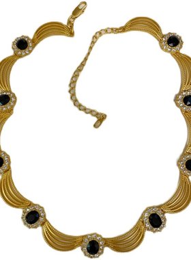 女复古礼服搭配轻奢项链耳钉包邮