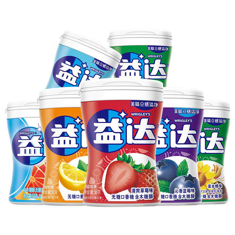 益达木糖醇口香糖薄荷约70粒