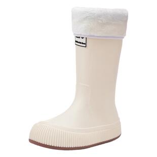 雨鞋女款高筒成人日系时尚水鞋防水防滑加绒轻便耐磨雨靴lfy束口
