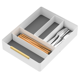 厨房铲子勺子刀筷子置物架抽拉滑轨餐具收纳盒抽屉式刀叉拉篮橱柜
