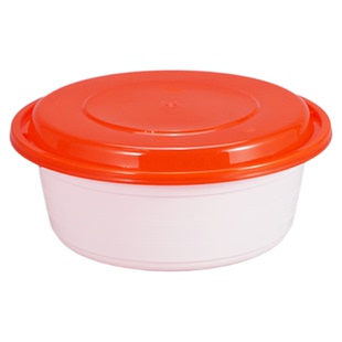 美式圆形900ml一次性餐盒米饭圆碗外卖打包盒麻辣烫冒菜便当汤碗