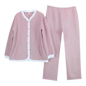 秋冬款加厚空气棉月子服孕妇产后睡衣纯棉哺乳吸汗产妇家居服春秋