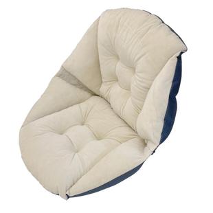 默默爱 坐垫靠背一体座椅靠垫学生宿舍凳子办公室椅子垫加厚屁垫