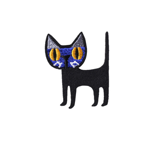 精致胸针可爱日系设计感小众猫咪老鼠布艺高档刺绣胸花别针配饰潮