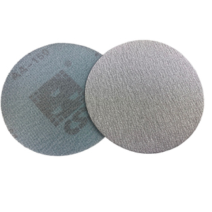 意大利进口5寸125白砂植绒砂纸片 圆盘背绒砂纸气磨机干磨砂纸