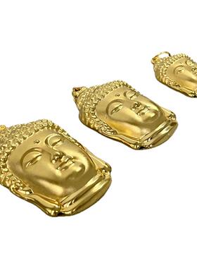 古法金包银佛头项链男女不掉色纯实心如来观音头吊坠情人节礼物