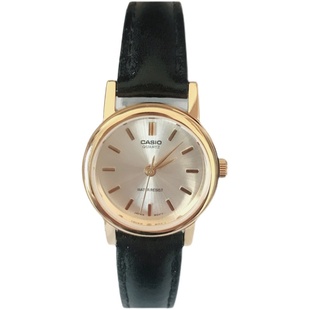 卡西欧手表女CASIO LTP-1094Q-7A 小表盘皮带金属指针防水淑女表