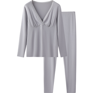 英氏孕妇秋衣秋裤2026新款秋冬月子服怀孕产后哺乳女保暖内衣套装