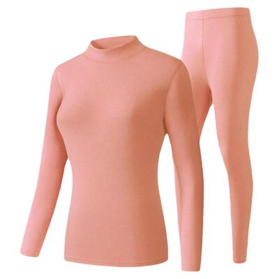 保暖套装羊毛蚕丝高领女士