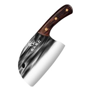 龙泉菜刀家用锻打斩切两用刀厨师超锋利斩骨刀厨房砍骨头刀具正品