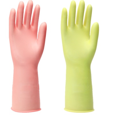奥龙乳胶防水耐用型橡胶手套夏天