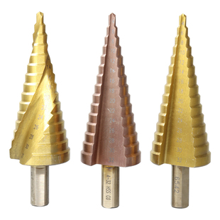 宝塔钻头万能打孔高速钢M35含钴金属开孔器不锈钢专用扩孔阶梯钻