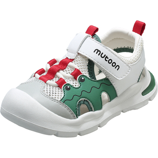 牧童原创小鳄鱼儿童凉鞋夏季软底轻便男童鞋包头防踢运动鞋女童鞋