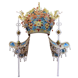 大凤冠头饰新娘明制汉服婚服发冠中式婚礼结婚发饰品重工原创手工