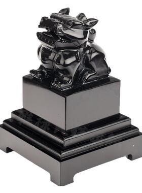 福雅禄天然玉石貔貅玉玺印章摆件