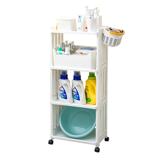 卫生间置物架落地洗手间脸盆浴室用品架子厕所马桶夹缝储物收纳架