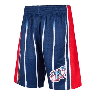 mitchell&nessNBA官方火箭队1996-97赛季海军蓝SW男球裤