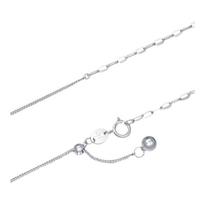 周生生18K白色黄金身十字拉索项