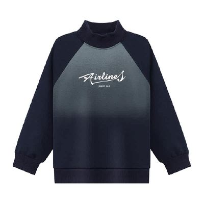 左西男童加绒卫衣秋冬款儿童加厚