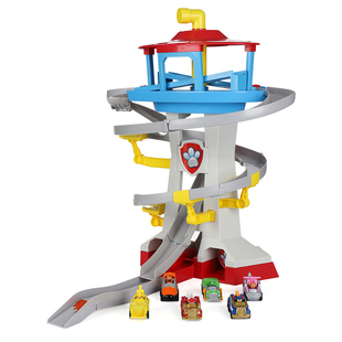 正版汪汪队立大功玩具大了望塔总部基地轨道套装合金小车儿童礼物