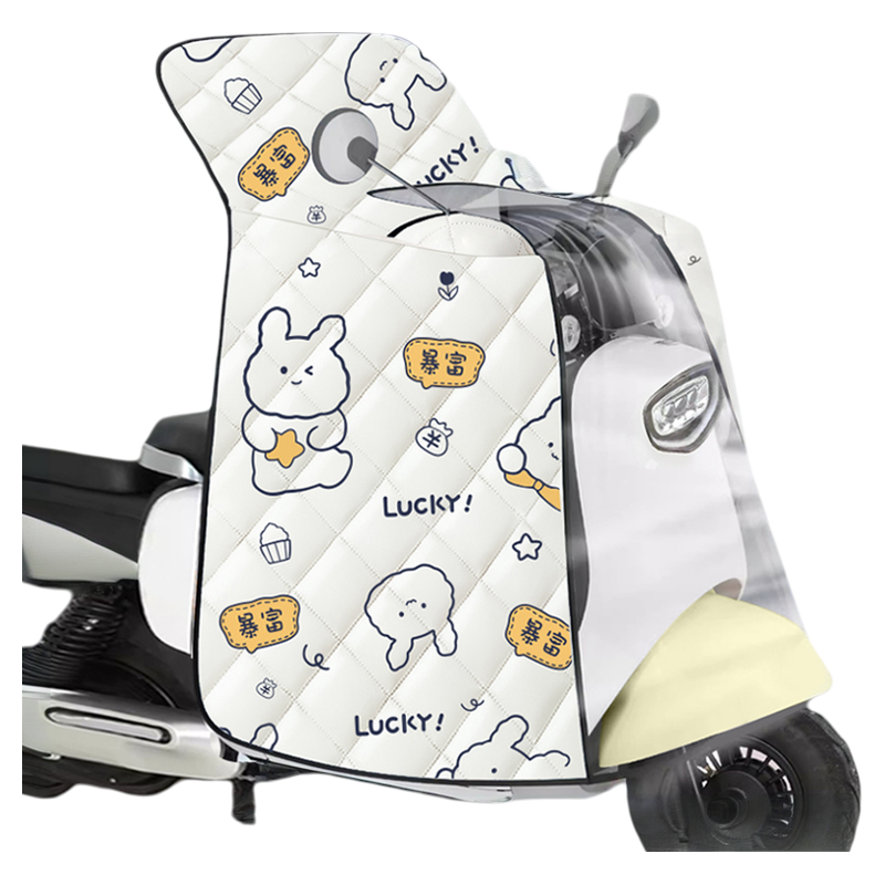 电动车挡风被四季通用春秋款厚款电瓶摩托车斗篷双面防水夏季新款