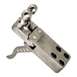 弹弓扳机不锈钢撒发放器开合器散放器配件自动复位两轴联动夹弹器