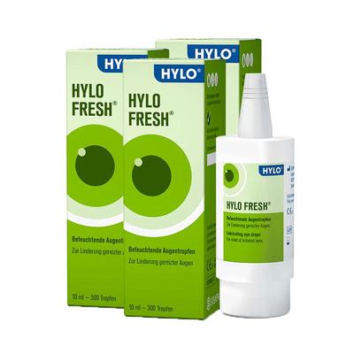 【自营】德国海露HYLO FRESH玻璃酸钠滴眼液10ml*3缓解眼干视疲劳