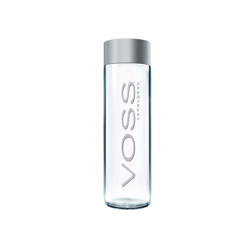 voss矿泉水375ml玻璃瓶挪威进口芙丝矿泉水800ml大瓶精英律师同款