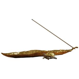 金属叶子香插香座合金线香架香托线香简易香炉居室卧房熏香摆件香