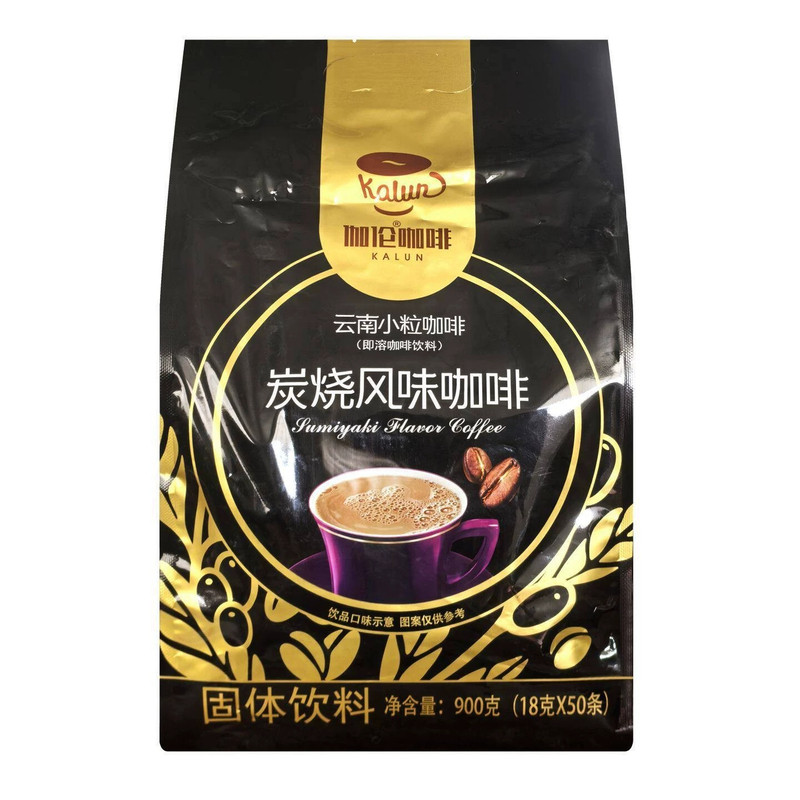 后谷伽伦云南小粒炭烧风味900克咖啡速溶云南小粒50条/袋