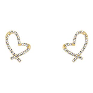 阿七精致小巧爱心耳钉耳夹女生无耳洞耳环简约百搭高级感气质耳饰