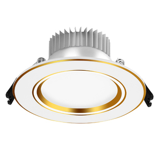 黑色led筒灯5w9w12w18瓦射灯嵌入式美式天花灯家用开孔7cm12公分