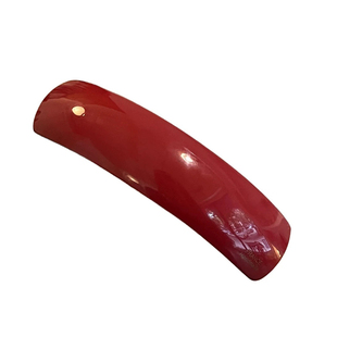 红色醋酸一字弹簧横夹高级氛围感高端发夹日常通勤百搭后脑勺发饰