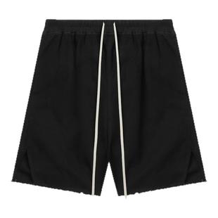 IT DRKSHDW男装宽松短裤阔腿裤新款潮酷有型毛边直筒裤383CVSMO