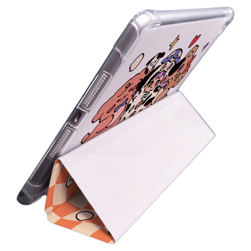 适用于ipad三折硅胶保护壳防摔