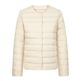 90绒|波司登新款女轻暖便携羽绒服内胆圆领V领可露丽轻薄外套