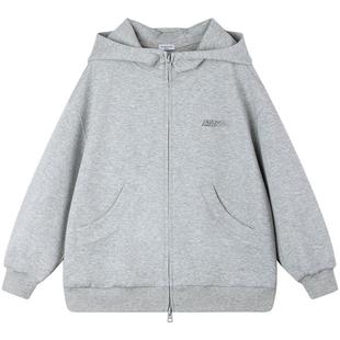 【运动俱乐部】双面空气感连帽卫衣外套宽松潮牌渐变色绣花男童