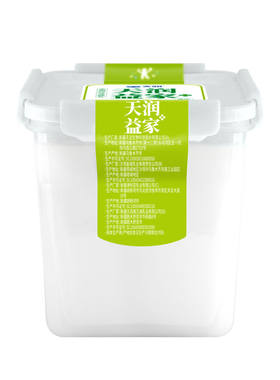 天润新疆益家低温酸奶1kg方桶老酸奶可DIY发酵乳大桶桶装润康蔗糖